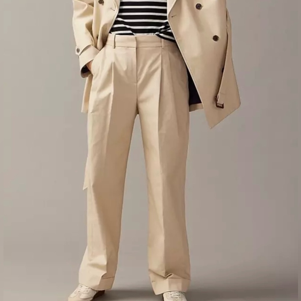 J. Crew Collection wide leg trouser